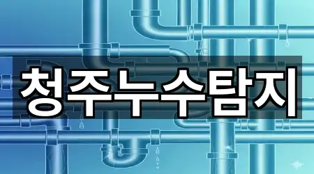즉시 확인: 청주시 원평동 누수 5곳