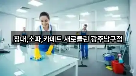 광주광역시 남구 백운동 청소업체 간편 조회 5곳