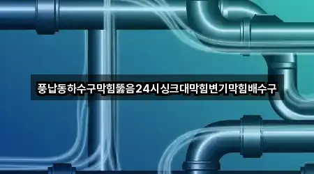 풍납동하수구막힘뚫음24시싱크대막힘변기막힘배수구