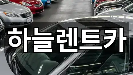 군산 수송동 렌트카 한 번에 보기 5곳