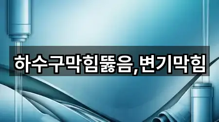 하수구막힘뚫음,변기막힘