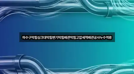 하수구막힘싱크대막힘변기막힘배관막힘고압세척배관공사누수역류