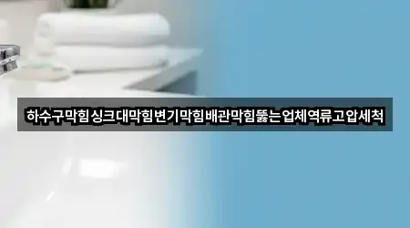 대덕면 하수구막힘 · 총 2곳
