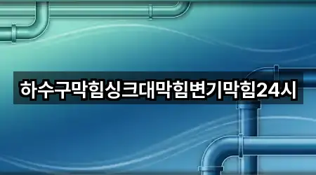 경상남도 인평동 변기막힘 2곳 위치 업데이트