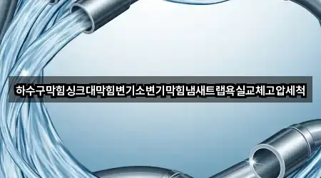 하수구막힘싱크대막힘변기소변기막힘냄새트랩욕실교체고압세척