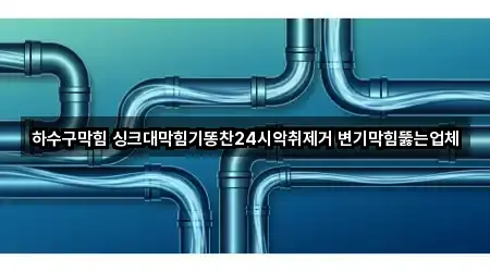 하수구막힘 싱크대막힘기똥찬24시악취제거 변기막힘뚫는업체