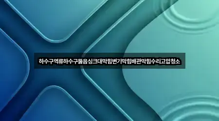 안성 서운면 배관막힘 위치 확인 3곳