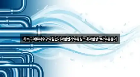 하수구역류하수구막힘변기막힘변기역류싱크대막힘싱크대역류뚫어