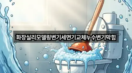 화장실리모델링변기세면기교체누수변기막힘