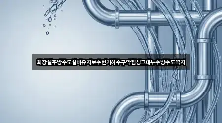 화장실주방수도설비유지보수변기하수구막힘싱크대누수방수도꼭지