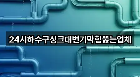24시하수구싱크대변기막힘뚫는업체